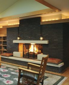 Brick Fireplace - Houzz - Home Design, Decorating and Remodeling