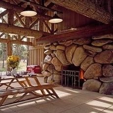 build a stone fireplace