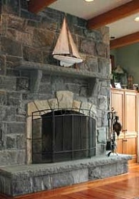 country stone fireplaces