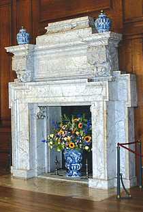 fireplace mantel