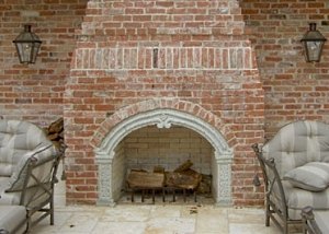 outdoor brick fireplaces