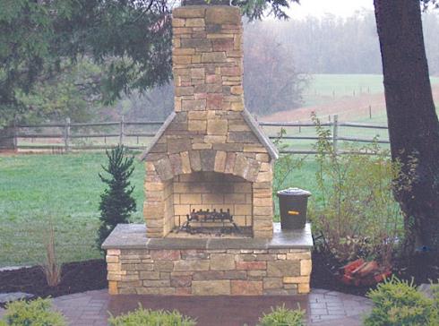 outdoor fireplace kits