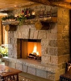 stone fireplace hearth