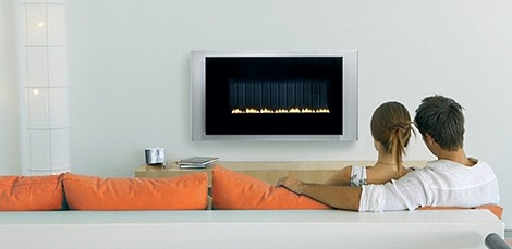 ventless gas fireplace