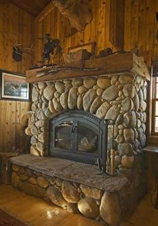 corner fireplace