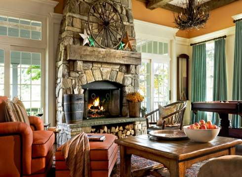 country cottage fireplace