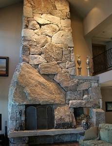 country stone fireplaces