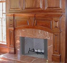 fireplace mantle