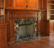 fireplace mantle