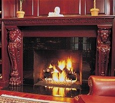 fireplace mantle