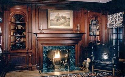 fireplace mantle