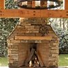 stone outdoor fireplaces