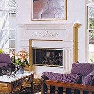 stone fireplace photo