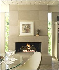 stone fireplace photo