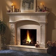 stone fireplace photo