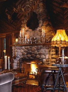 Standout Stone Fireplaces Pictures . . . REAL STANDOUTS!